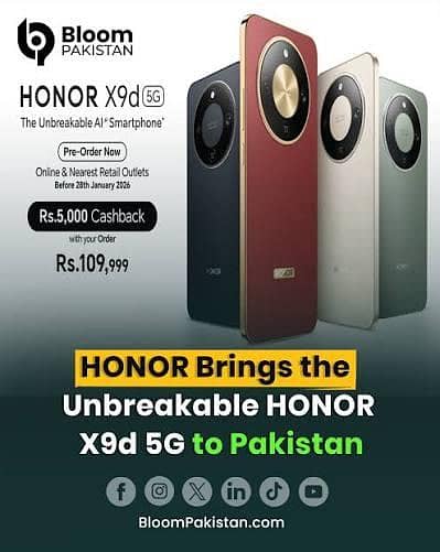 Honor x9d 12 256 unbreakable phone