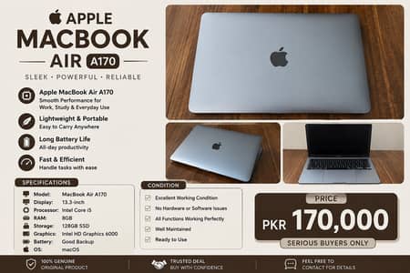 MacBook Air M1 2020 | 8GB RAM | 512GB SSD | 13" | Box & Charger
