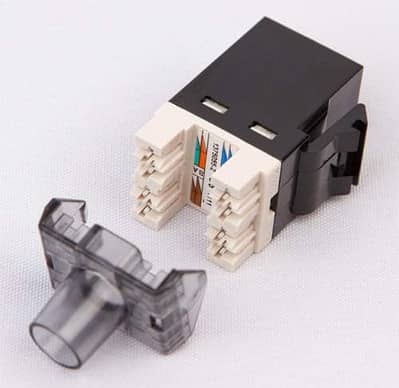 AMP NET CONNECT CAT 6 SL 110 JACK 568A/B, WHITE (1375055-3)