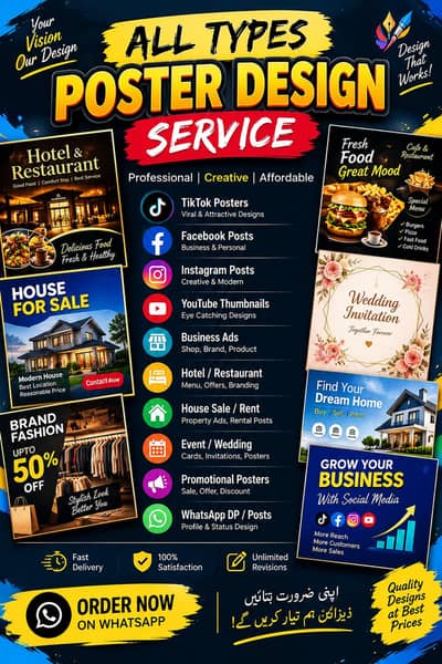 All Types Poster Design Service | Professional & Affordable