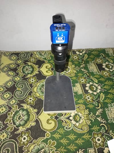 relief microscope camera with stand and lens