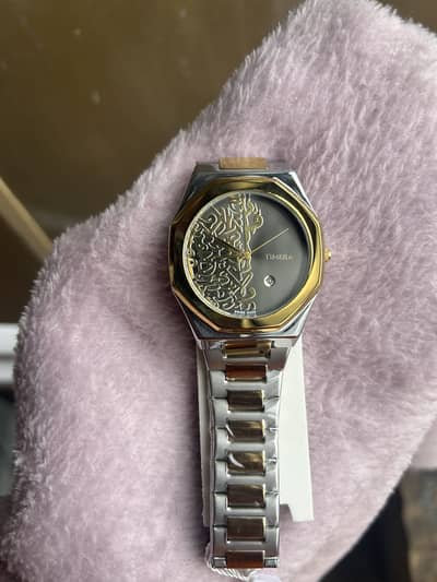 TIMERA ROYAL ARABIC Dial Swiss made two tone luxury watch-Gold and sil