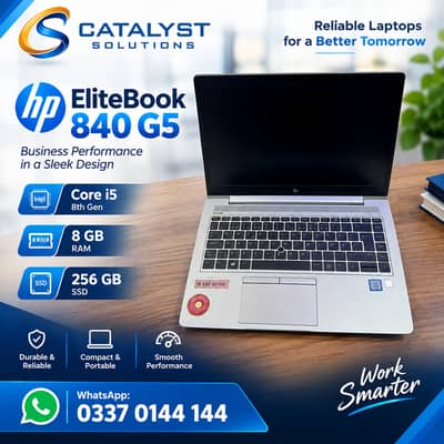HP EliteBook 840 G5 Core i5 8th Gen | 8GB RAM | 256GB SSD | Neat Clean