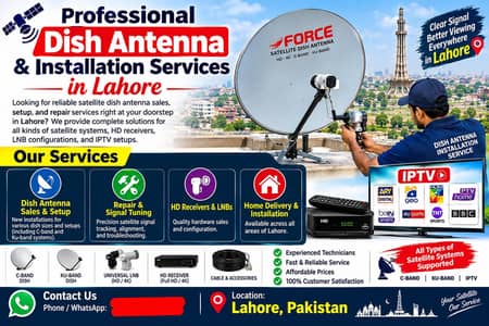 dish antenna sell installation tv IPTV HD receiver lnb 03096614600