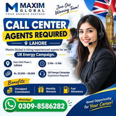 call center Agents | Sales Agents jobs | UK Energy | Jobs in Lahore