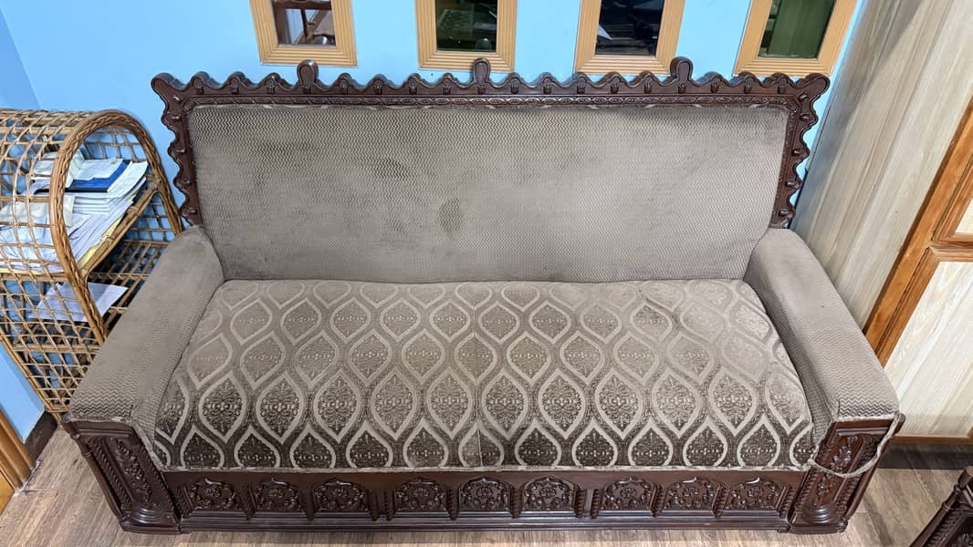 SOLID WOOD SOFA SET 0