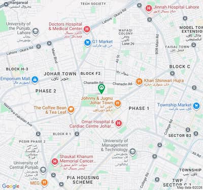 1 Kanal Spacious Commercial Plot Is Available In Johar Town Phase 1 - Block F For Sale