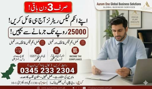 Filer, NTN, Company Registration, Private Limited SECP, FBR, SRP, PRA