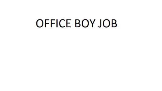 Office boy