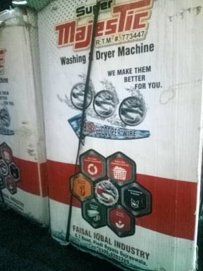 new super majestic washing machine and dryer urgent sale