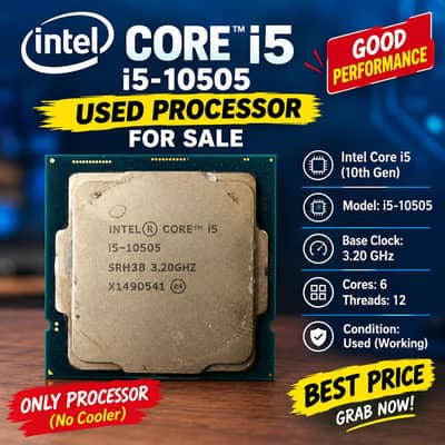 Intel Core i5-10505 10th Gen Processor for urgent Sale