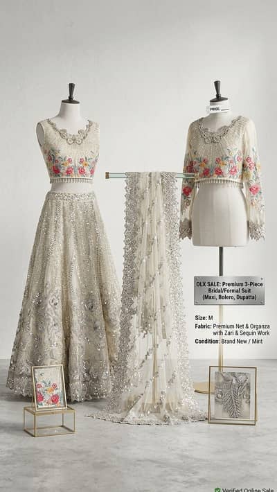 Designer Lehnga Heavy Embroidered Bridal / Party Suit