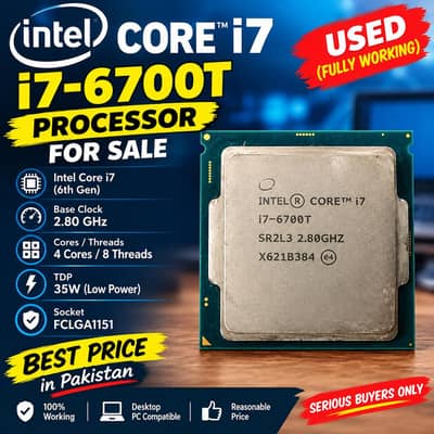Intel Core i7-6700T Processor Urgent Sale