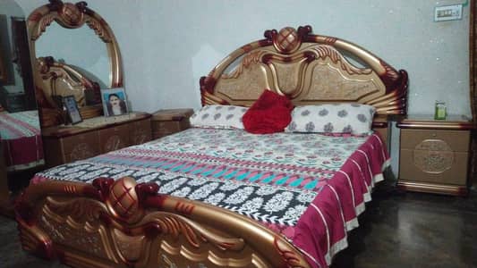 Dico Double Bed and 7 seater sofa leather for sale