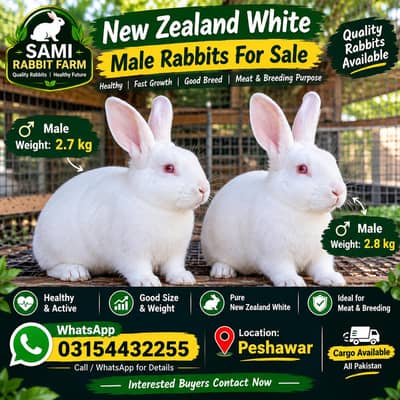 newziland white rabbit for sell