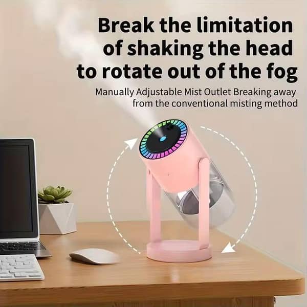 Creative Starry Sky Projection Humidifier Mini Rotating Car Air Humidifier with LED Light USB Electric Aroma Diffuser for Bedroo