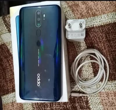 OPPO A9 All ok box charger Sath hai 8 128 gb ha 10by9 condition ha