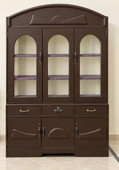 Wooden Glass Door Showcase