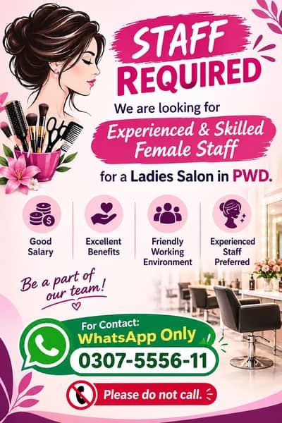 Ladies Parlour staff required