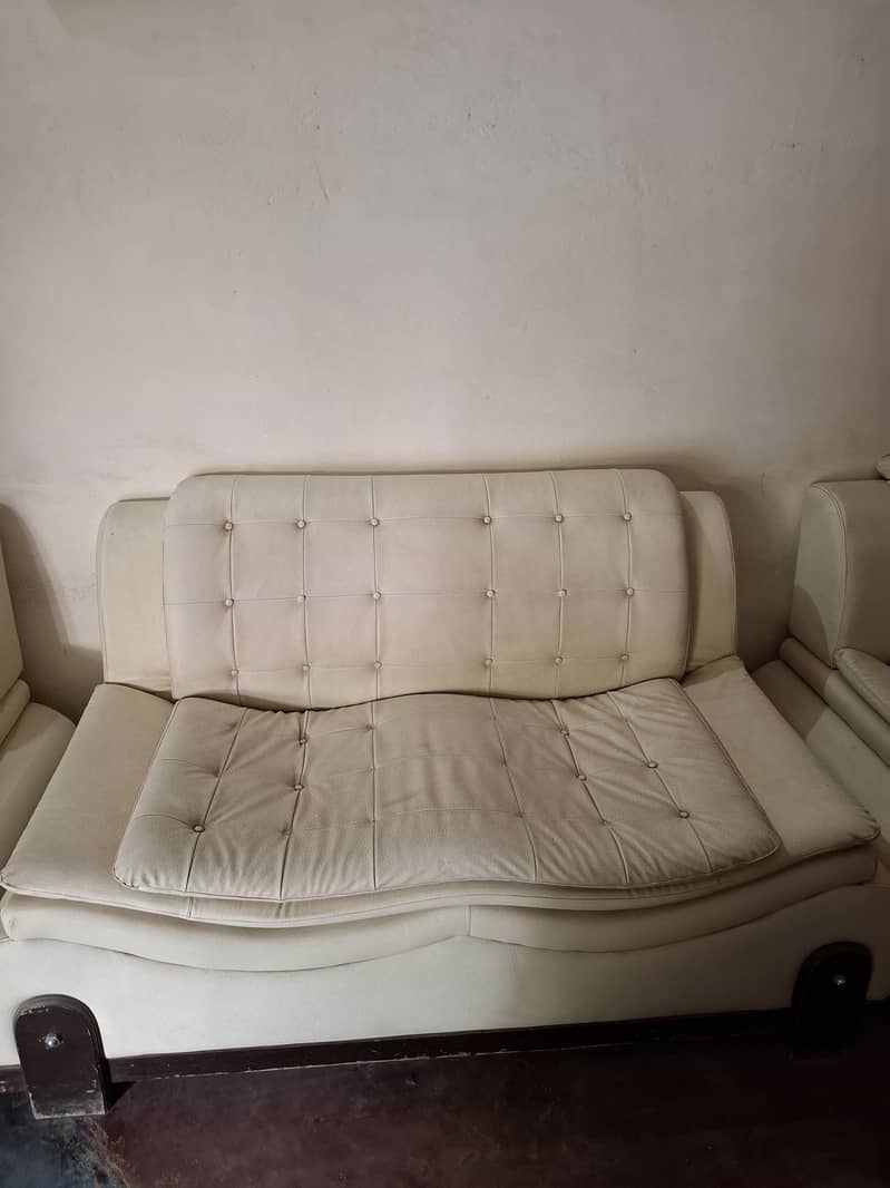 Wight leather sofa set 4