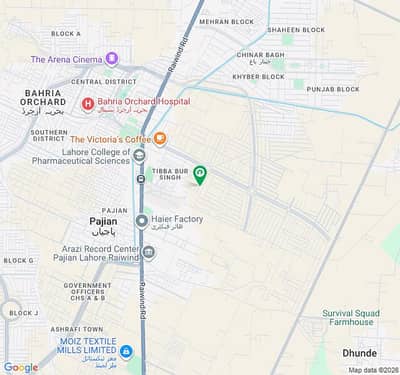 10 Marla Plot for Sale in Bahria Orchard Phase 4