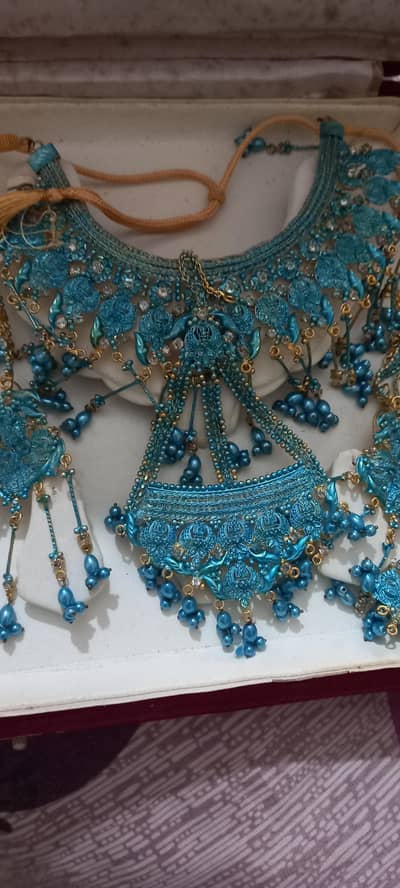 new bridal set blue colour