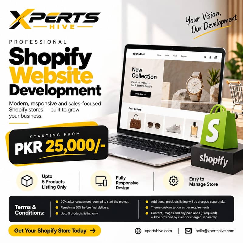 Website Development, Shopify E Commerce Store , AI Website , SEO 0