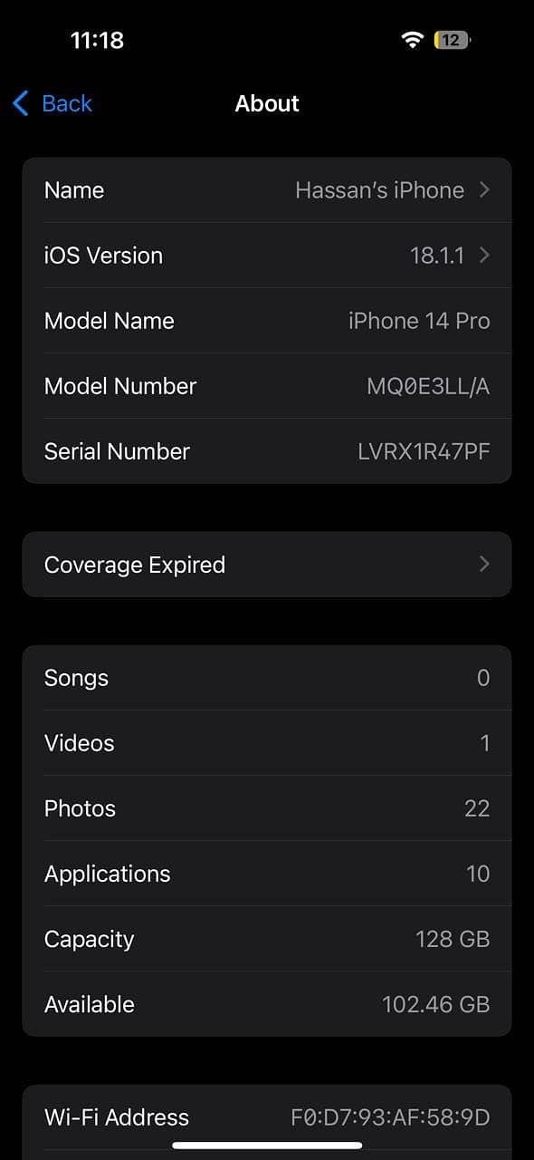 Apple iPhone 14 Pro 8