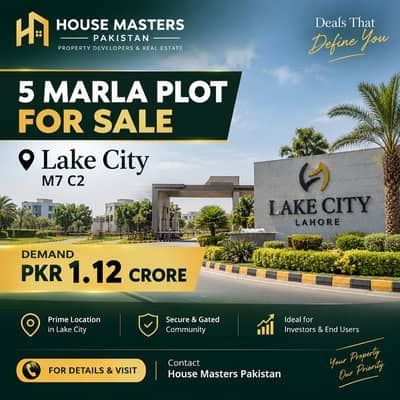 5 Marla Plot for Sale in Lakecity M7