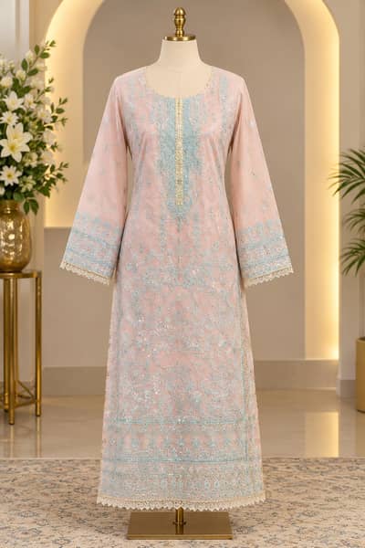 Bonanza Satrangi shalwar kameez with dupata 20% off offer