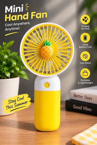 Mini portable and rechargeable fan | Limited stock | Buy Instantly