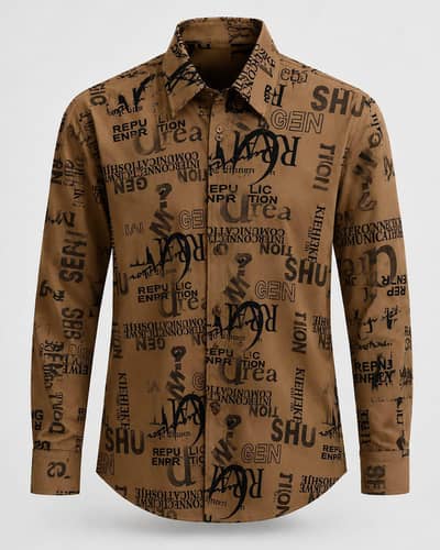 Premium Printed Casual Shirt | Sizes 20–26 | Wholesale Available