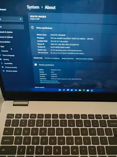 Dell laptop corii7 11th