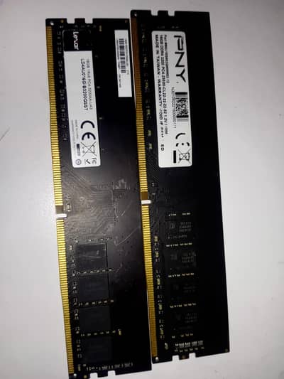 URGENT: 32GB (2x16GB) DDR4 3200MHz Desktop RAM (Lexar & PNY)