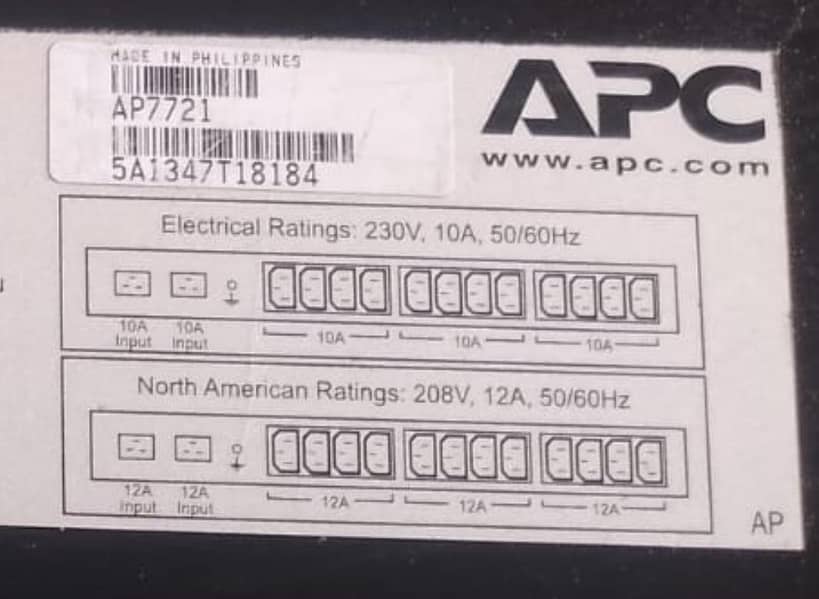 APC RACK Automatic Transfer switch 7