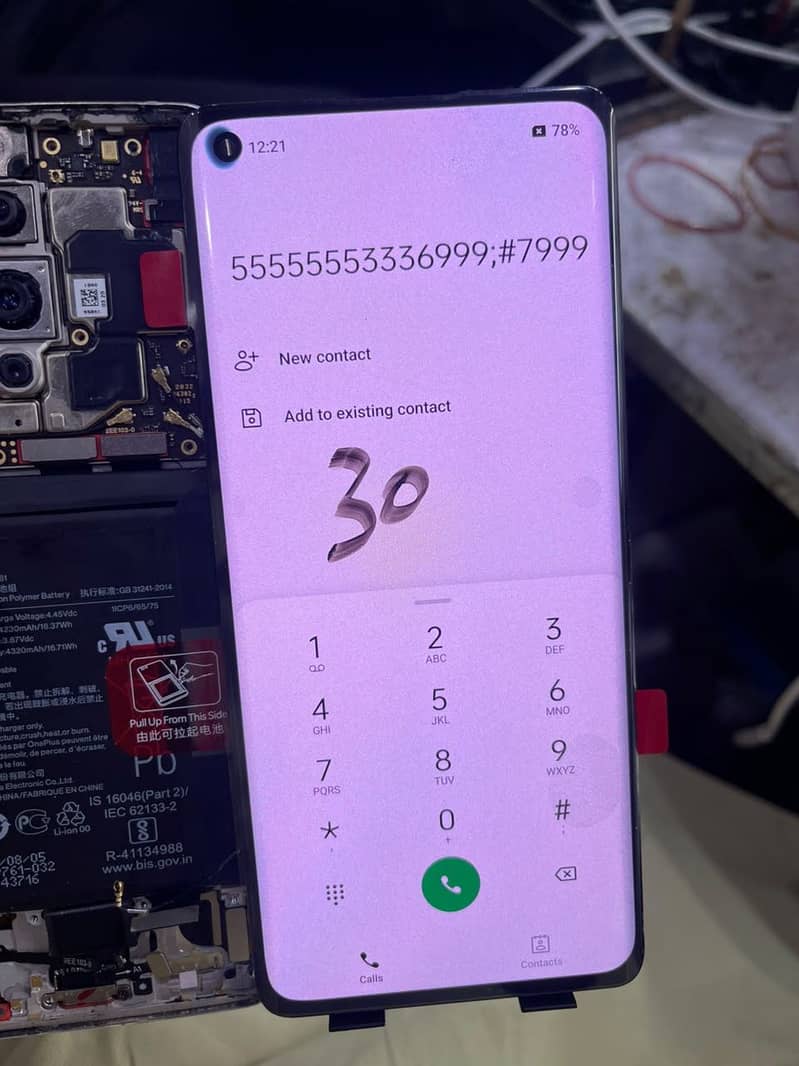 One plus 8 original panel dotted 12