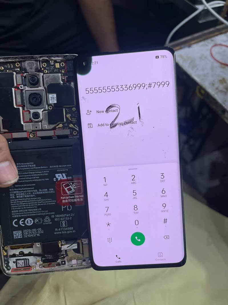 One plus 8 original panel dotted 18