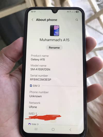 Samsung Mobile A15