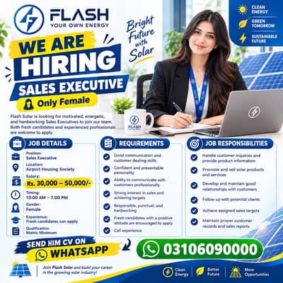 Sales Executive Required  | Sales Jobs  | Female Jobs