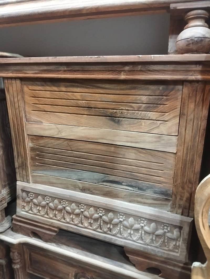 solid shesham bed without mattress king size 4