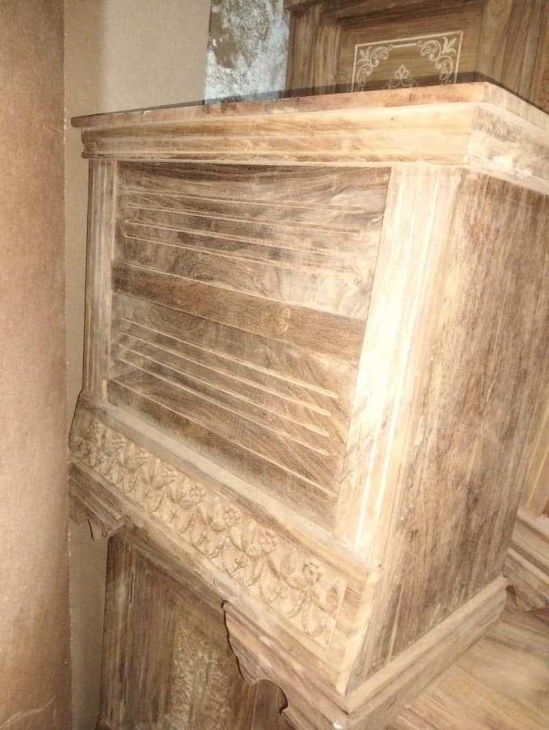 solid shesham bed without mattress king size 5