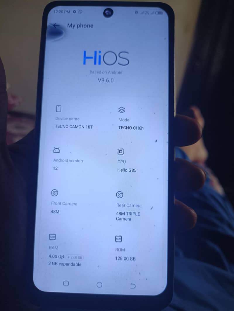 Tecno camon 18t 6