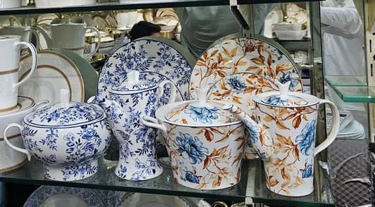Dinner Set Blue Mosaic