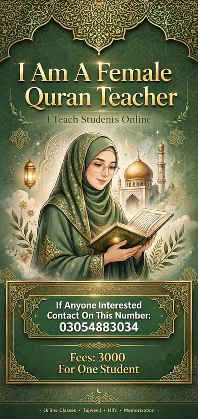 female quran teacher
