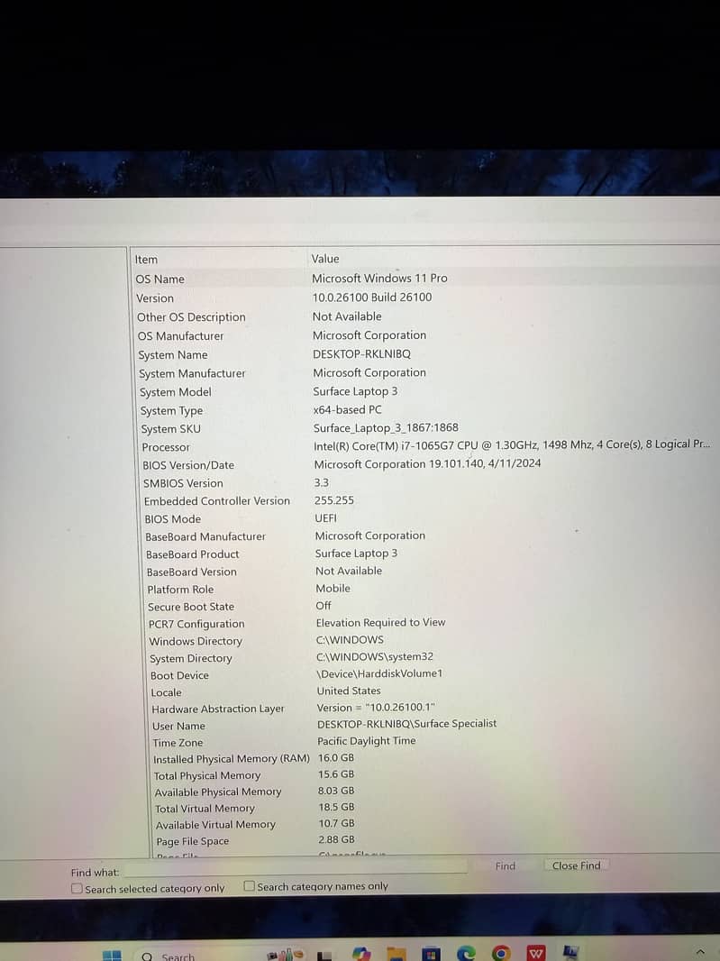 Microsoft surface 3 1
