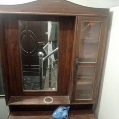 wooden showcase