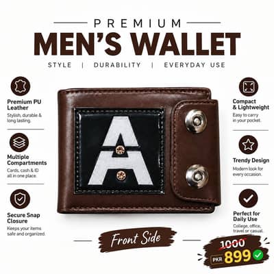 Premium Men's Leather Brown Wallet | Stylish And Compact