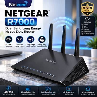 NETGEAR R7000 Dual band long Range Heavy duty