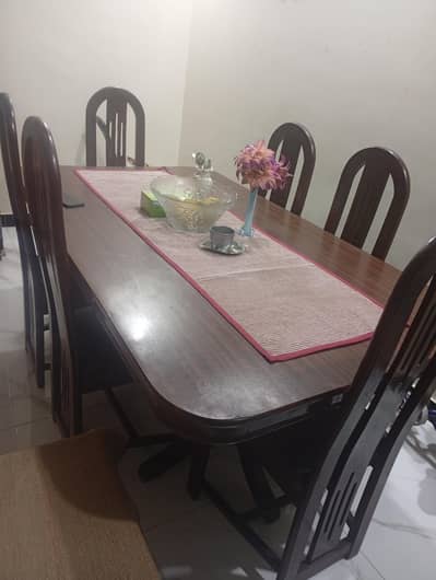 wooden large dinning table