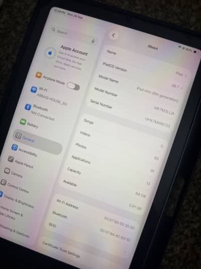 Apple iPad Mini 6 | Excellent Condition | Never Repaired